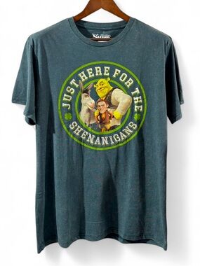 Shrek ‘Just Here for the Shenanigans’ Graphic T-shirt Size Men’s Medium (NWT)